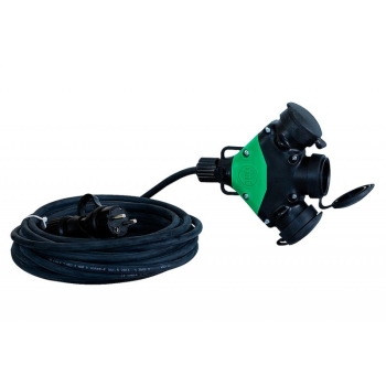 Przedł. OW 3x2,5 - 15m /wtyczka+rozgałęźnik/