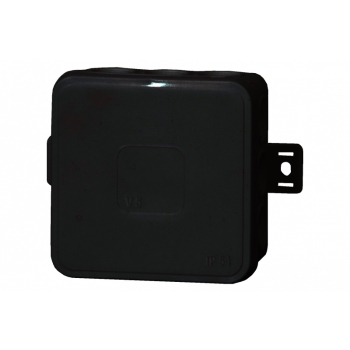 Puszka herm.V5 term. 75x75x41 IP54, czarna-klik