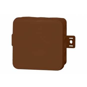 Puszka herm.V5 term. 75x75x41 IP54, brąz-klik