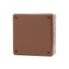 Puszka H55-L 118x118x46 IP55 12-wyl. brązowa