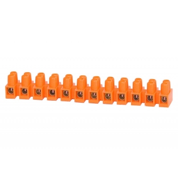 Listwa zaciskowa 12 torowa. 10mm2 pomarańczowa
