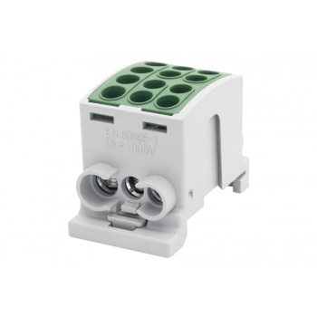 Zacisk HLK 100A-3 (1x25,2x16 / 1x25,2x16)-zielony