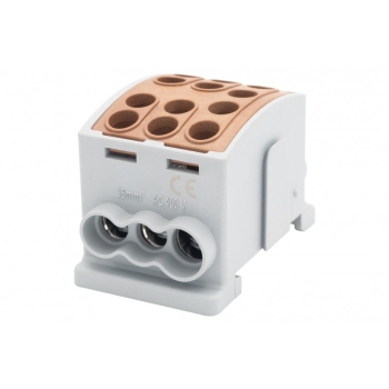 Zacisk HLK 125A-3 (1x35,2x25 / 1x35,2x25)-brązowy