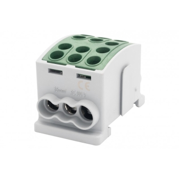 Zacisk HLK 125A-3 (1x35,2x25 / 1x35,2x25)-zielony