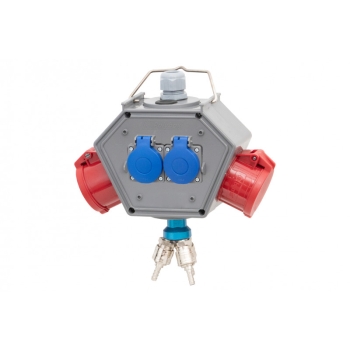 Roz. POLYBOX gn 2x32/5, 2x230V + 3xAIR