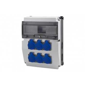 Roz. CAJA 12M BICOLOR 6x230V