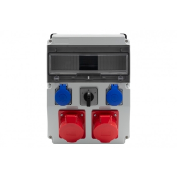 Roz. CAJA 12M BICOLOR 2x16/5, 2x230V, L/P(32A)