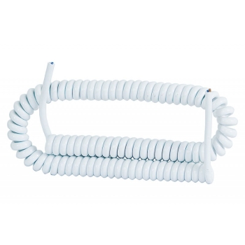 Przewód spiralny 05VVH8-F 4x1 - 5m biały