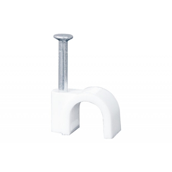 Uchwyt kablowy z gwoździem - 10mm - 100 szt.