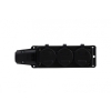 Listwa gumowa 3x230V 16A IP54  czarna