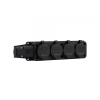 Listwa gumowa 4x230V 16A IP54 SCHUKO czarna
