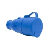 Gniazdo gumowe NOVA 230V 16A IP44  niebieskie