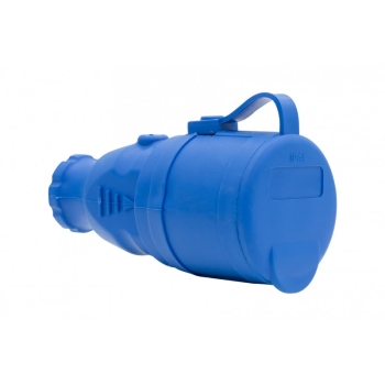 Gniazdo gumowe NOVA 230V 16A IP44  niebieskie