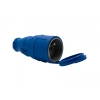 Gniazdo gumowe NOVA 230V 16A IP44  niebieskie