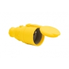 Gniazdo gumowe NOVA 230V 16A IP44  żółte