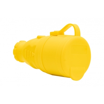 Gniazdo gumowe NOVA 230V 16A IP44  żółte