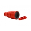 Gniazdo gumowe NOVA 230V 16A IP44  czerwone