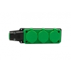 Listwa gumowa 3x230V 16A IP54  zielona