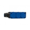Listwa gumowa 3x230V 16A IP54  niebieska