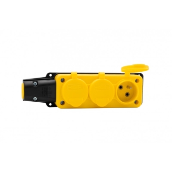 Listwa gumowa 3x230V 16A IP54  żółta