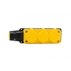 Listwa gumowa 3x230V 16A IP54  żółta