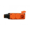 Listwa gumowa 3x230V 16A IP54  pomarańczowa