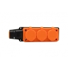 Listwa gumowa 3x230V 16A IP54  pomarańczowa