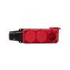 Listwa gumowa 3x230V 16A IP54  czerwona