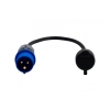 Reduktor wt.16/3 + OW 3x2,5mm2  0,5m + gn. gumowe