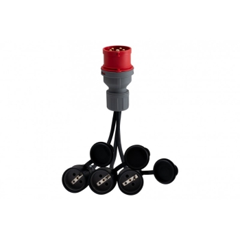 Reduktor wt.16/5 + OW 3x1,5mm2-0,25m +3x gn gumowe