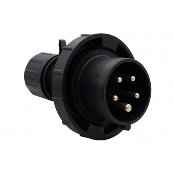 Wtyczka siłowa 16A 5p czarna IP67