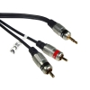 Kabel Jack3,5st-2RCA Digital 15m złote