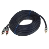 Kabel Jack3,5st-2RCA Digital 15m złote