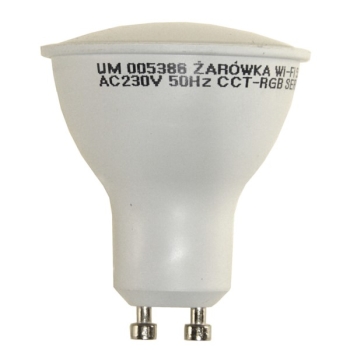 Żarówka led GU10  5,5W CCT+RGB DIMM  Wi-Fi TUYA SM