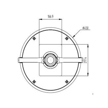 Lampa parkowa Adora 40W 4000K  RAL7016 z redukcją