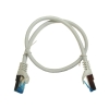 Kabel patchcord SFTP6A linka Cu 0,5m szary
