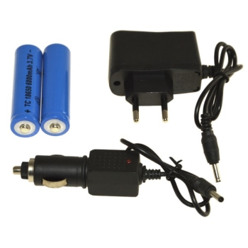 Latarka czołowa 10W LED T6 2x akumulator 18650