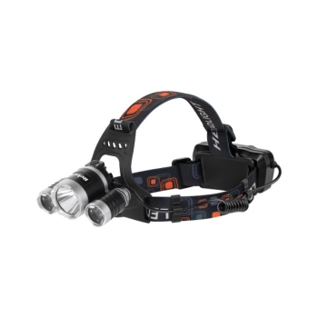 Latarka czołowa 10W +2x3W  LED akumulatorowa