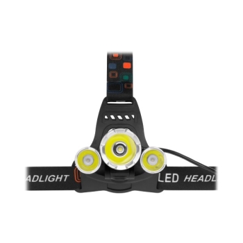 Latarka czołowa 10W +2x3W  LED akumulatorowa