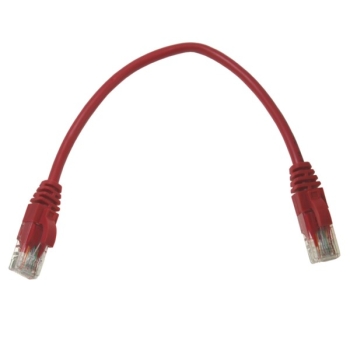 Kabel patchcord UTP5  0,25m czerwony
