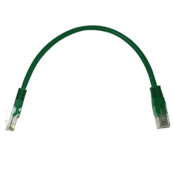 Kabel patchcord UTP5  0,25m zielony