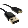 Kabel USB wtyk A- micro USB B 1,0m czarny