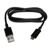 Kabel USB wtyk A- micro USB B 1,0m czarny