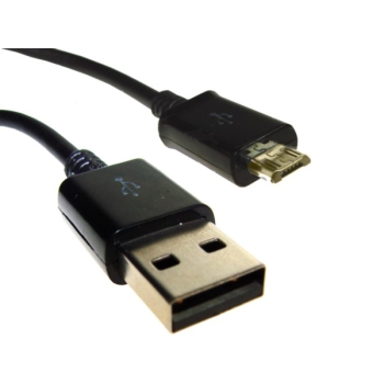 Kabel USB wtyk A- micro USB B 1,0m czarny