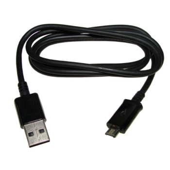 Kabel USB wtyk A- micro USB B 1,0m czarny