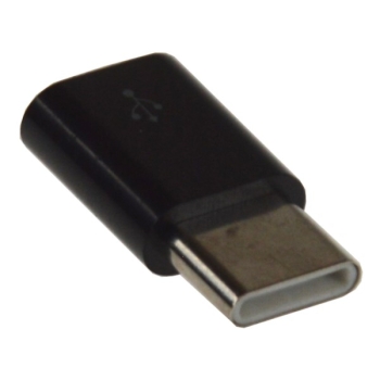 Adapter USB micro gniazdo – wtyk USB Type-C czarny