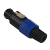 Wtyk speakon 4pin niebieski