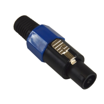 Wtyk speakon 4pin niebieski