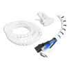 Maskownica kabli średnica 20mm biała dł. 2,6m