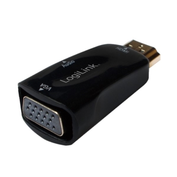 Adapter HDMI wt./ VGA gn.+ jack3,5 gn. LogiLink